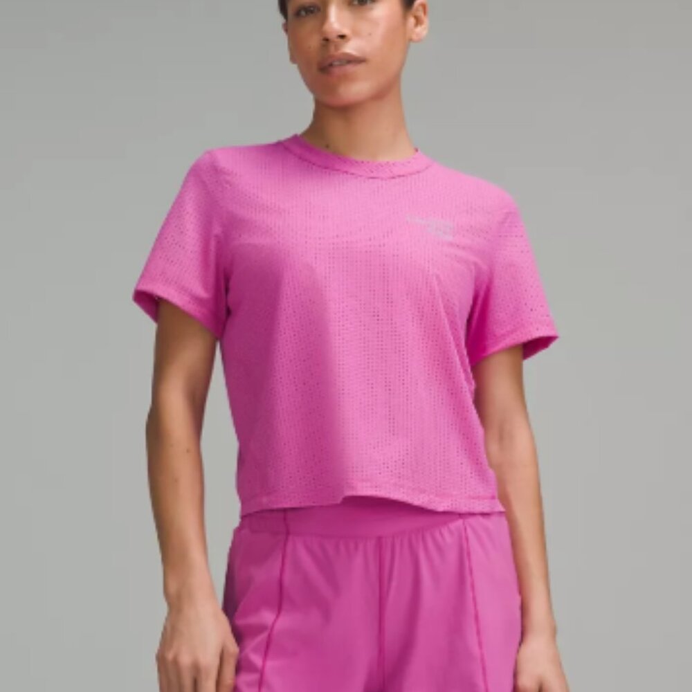 Breathable Running Short-Sleeve Shirt Graphic